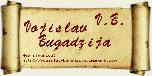 Vojislav Bugadžija vizit kartica